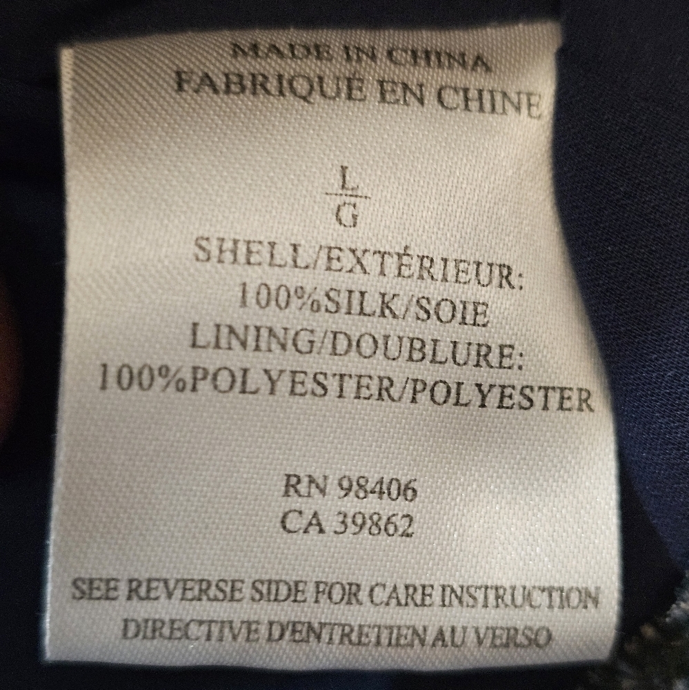 Theory shirt size large 100% Silk... - Picture 6 of 16